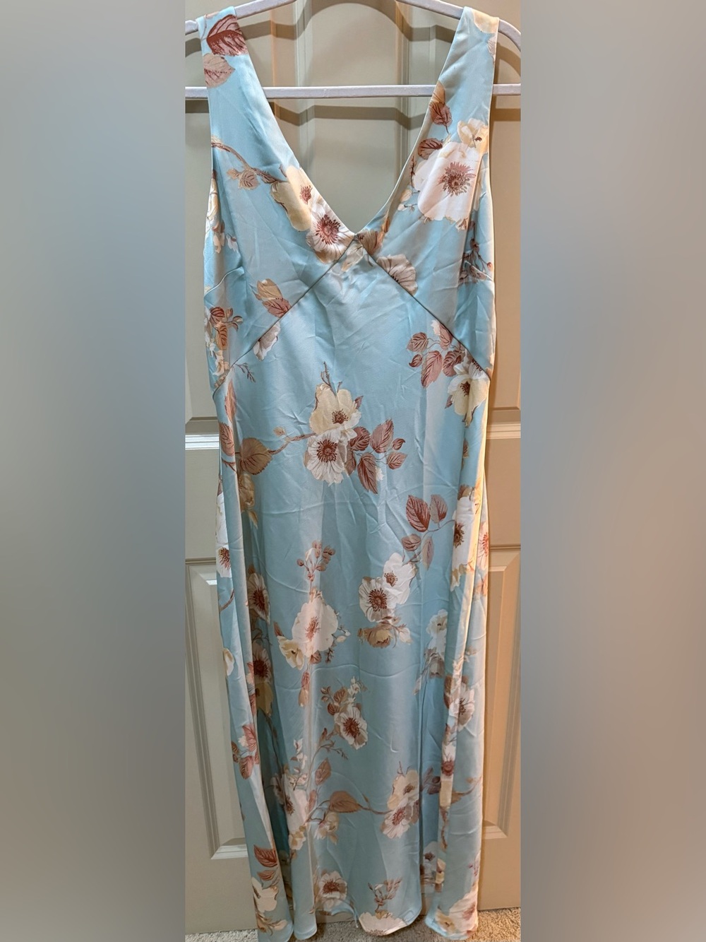 a new day Light Blue Floral Maxi Dress